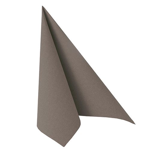 Serviettes "ROYAL Collection" pliage 1/4 40 cm x 40 cm gris 1
