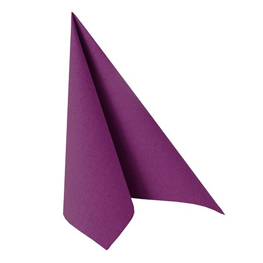 Serviettes "ROYAL Collection" pliage 1/4 40 cm x 40 cm violet 1