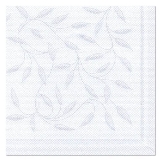 Serviettes "ROYAL Collection" pliage 1/4 40 cm x 40 cm blanc "New Mediterran" 1