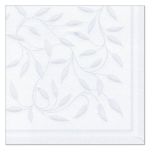 Serviettes "ROYAL Collection" pliage 1/4 40 cm x 40 cm blanc "New Mediterran" 1