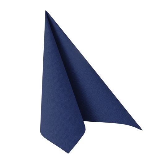 Serviettes "ROYAL Collection" pliage 1/4 48 cm x 48 cm bleu foncé 1