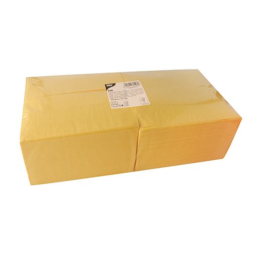 Serviettes, 3 couches pliage 1/8 40 cm x 40 cm jaune 1