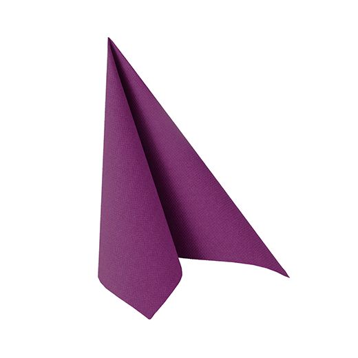 Serviettes "ROYAL Collection" pliage 1/4 25 cm x 25 cm violet 1