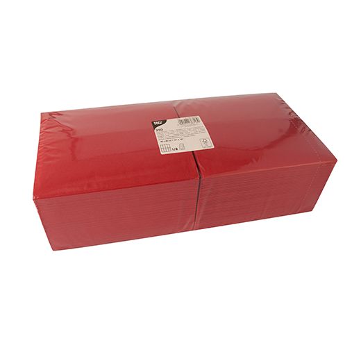 Serviettes, 3 couches pliage 1/8 40 cm x 40 cm rouge 1