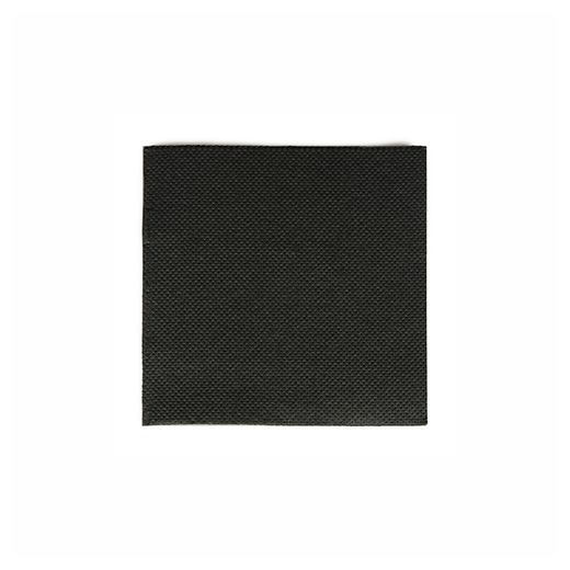 Serviettes, 2 plis "PUNTO" pliage 1/4 20 cm x 20 cm noir microgaufrée 1