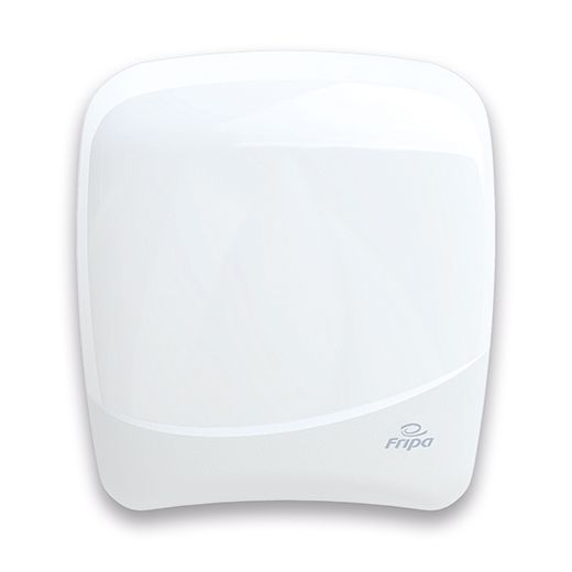 Distributeur pour papier essuie-mains 38 cm x 33,5 cm x 25,3 cm blanc semi-automatique, système à découpe automatique à 28 cm 1
