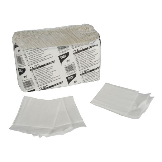 Serviettes pour distributeur, 1 couche, 25 cm x 30 cm blanc 1
