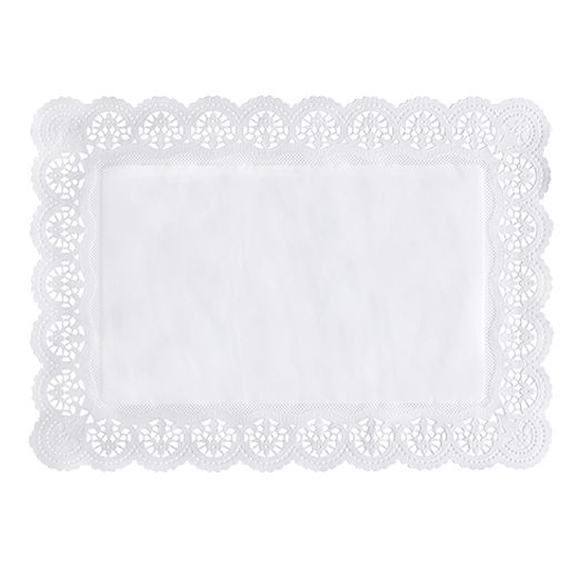 Dentelle, papier rectangulaire 45 cm x 32 cm blanc 1