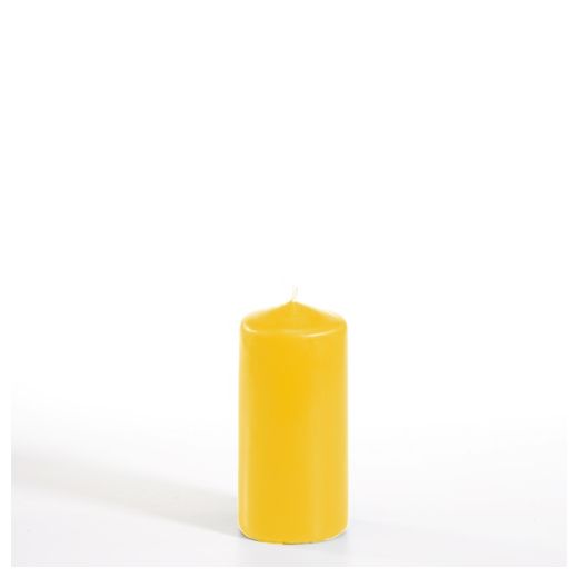 Bougie cylindrique Ø 50 mm · 100 mm or jaune 1