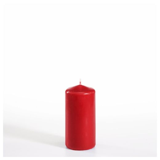 Bougie cylindrique Ø 50 mm · 100 mm rouge 1