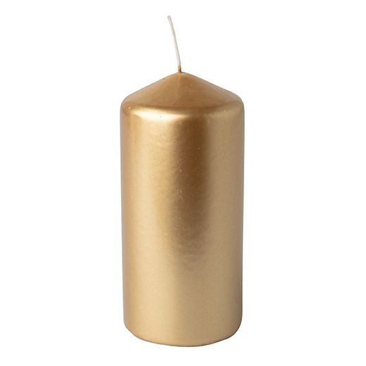 Bougie cylindrique Ø 60 mm · 130 mm, or 1