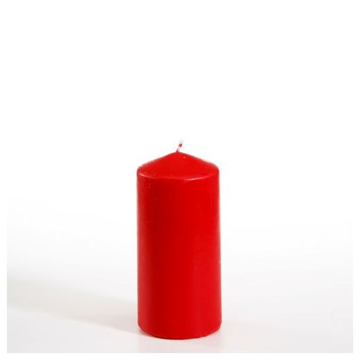 Bougie cylindrique Ø 60 mm · 130 mm rouge 1