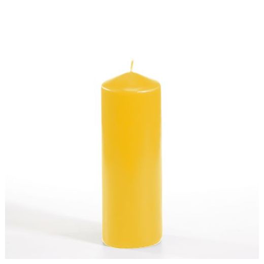 Bougie cylindrique Ø 60 mm · 165 mm or jaune 1