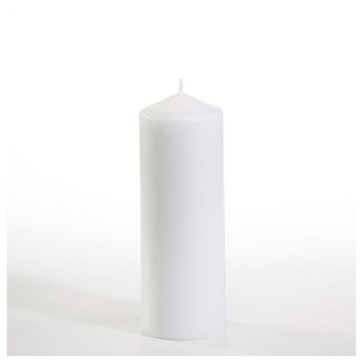 Bougie cylindrique Ø 60 mm · 165 mm blanc 1