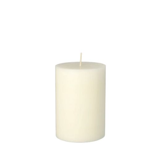 Bougie cylindrique Ø 70 mm · 100 mm blanc en 100% stéarine, teinté dans la masse 1