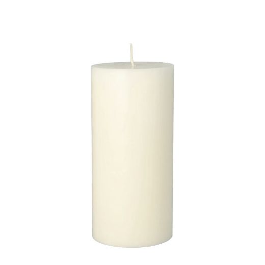 Bougie cylindrique Ø 70 mm · 150 mm blanc en 100% stéarine, teinté dans la masse 1