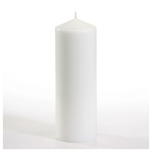Bougie cylindrique Ø 70 mm · 200 mm blanc 1