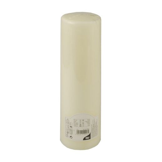 Bougie cylindrique Ø 80 mm · 290 mm ivoire "Ivory" à tête plate 1