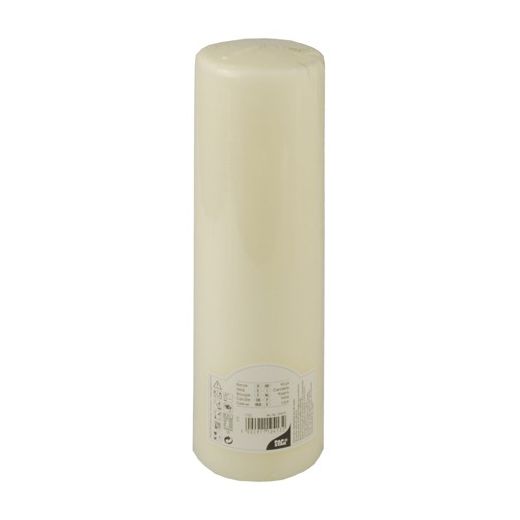 Bougie cylindrique Ø 80 mm · 290 mm ivoire "Ivory" à tête plate 1