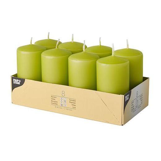 Bougies cylindriques Ø 50 mm · 100 mm kiwi 1