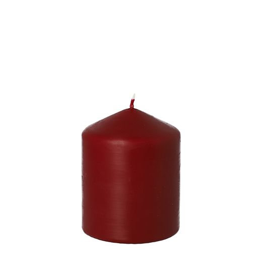 Bougie cylindrique Ø 80 mm · 100 mm rouge cerise 1