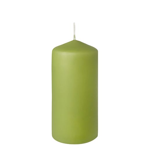 Bougie cylindrique Ø 69 mm · 150 mm vert pastel 1