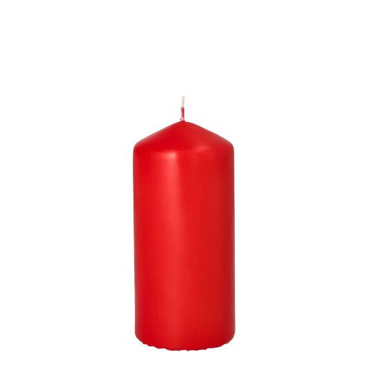 Bougie cylindrique Ø 60 mm · 130 mm rouge 1