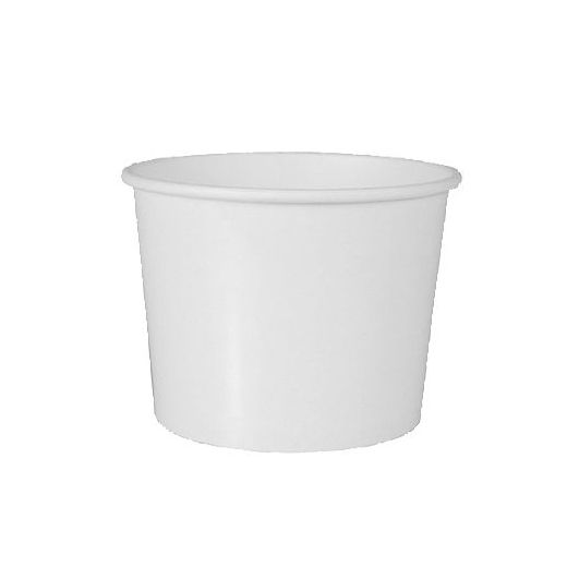 Terrines à soupe, carton "To Go" rond 350 ml Ø 9,9 cm · 7 cm blanc 1