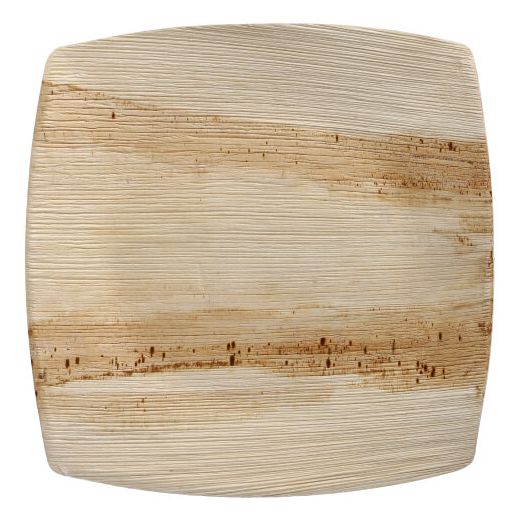 Assiettes, feuille de palmier "pure" 26 cm x 26 cm naturel "QUADRATO" 1