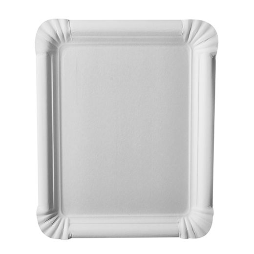 Assiettes, carton "pure" rectangulaire 16,5 cm x 20 cm blanc 1