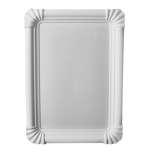 Assiettes, carton "pure" rectangulaire 16,5 cm x 23 cm blanc 1