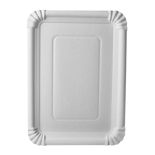 Assiettes, carton "pure" rectangulaire 21,5 cm x 29 cm blanc 1