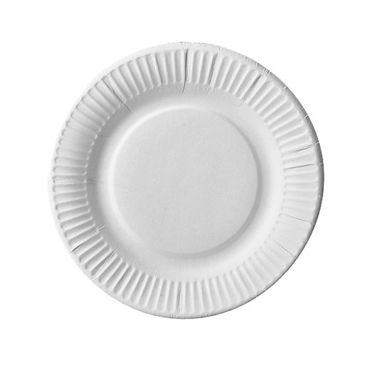 Assiettes, carton "pure" rond Ø 19 cm blanc extra fort 1