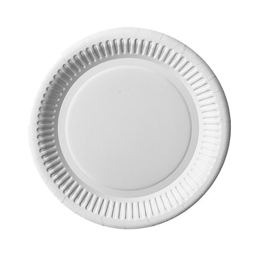 Assiettes, carton "pure" rond Ø 20 cm blanc 1