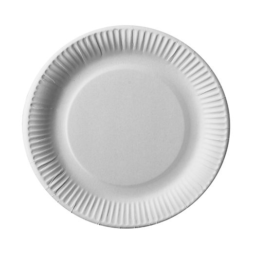 Assiettes, carton "pure" rond Ø 23 cm blanc 1