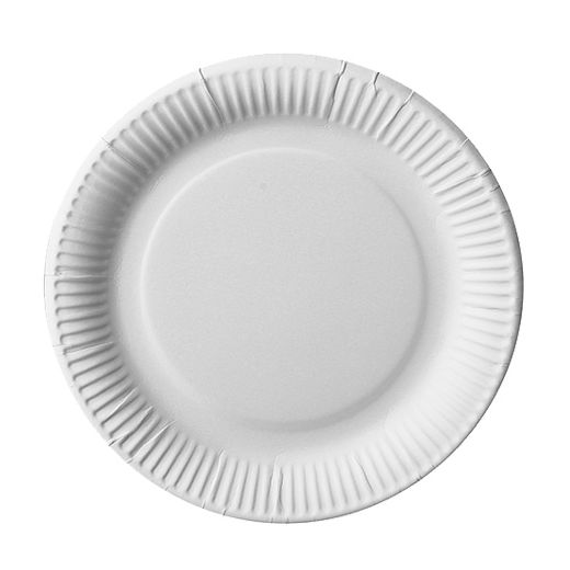 Assiettes, carton "pure" rond Ø 23 cm blanc extra fort 1