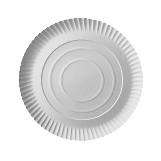Assiettes, carton "pure" rond Ø 26 cm · 2 cm blanc 1