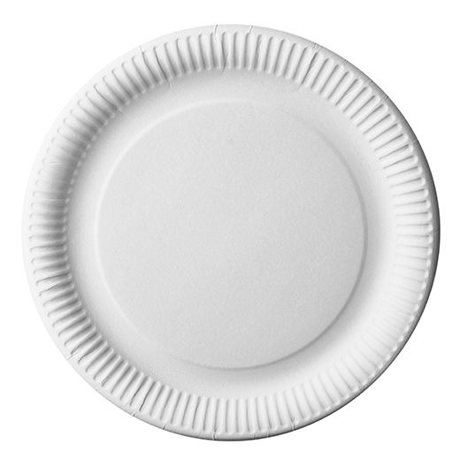 Assiettes, carton "pure" rond Ø 29 cm blanc 1