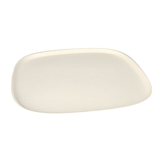 Assiettes grandes, canne à sucre "pure" 1,3 cm x 30 cm x 30 cm blanc "Belle Vie, Ligne Carrée" 1