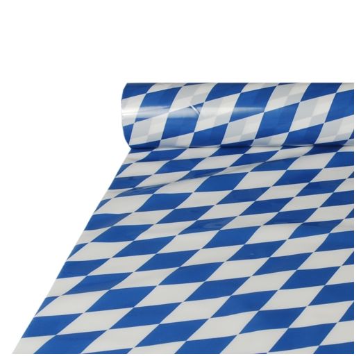 Nappes, film 20 m x 1 m "Bavarois bleu" 1