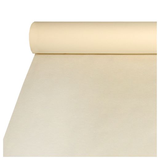 Nappe, aspect textile, Airlaid 20 m x 1,2 m crème 1