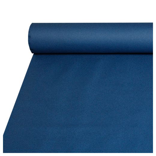 Nappe, aspect textile, Airlaid 20 m x 1,2 m bleu foncé 1