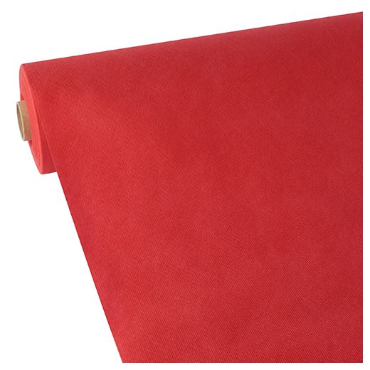 Nappe, aspect textile, non tissée "soft selection" 40 m x 1,18 m rouge 1