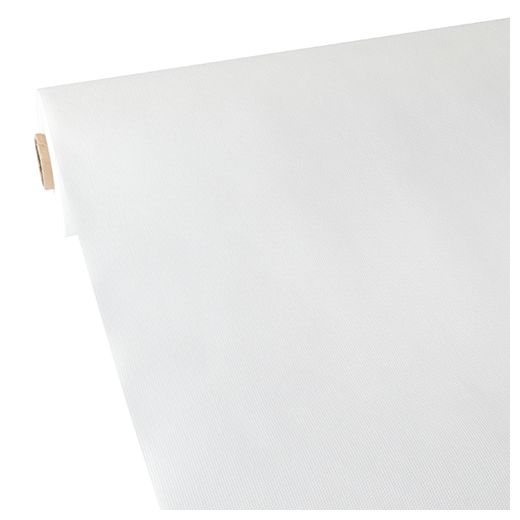 Nappe, aspect textile, non tissée "soft selection" 40 m x 1,18 m blanc 1
