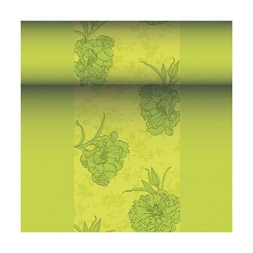 Chemin de table, aspect tissu, PV-tissu "ROYAL Collection" 24 m x 40 cm vert "Thalia" 1