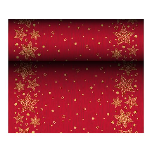Chemin de table, aspect textile, Airlaid 24 m x 40 cm "Christmas Shine" 1