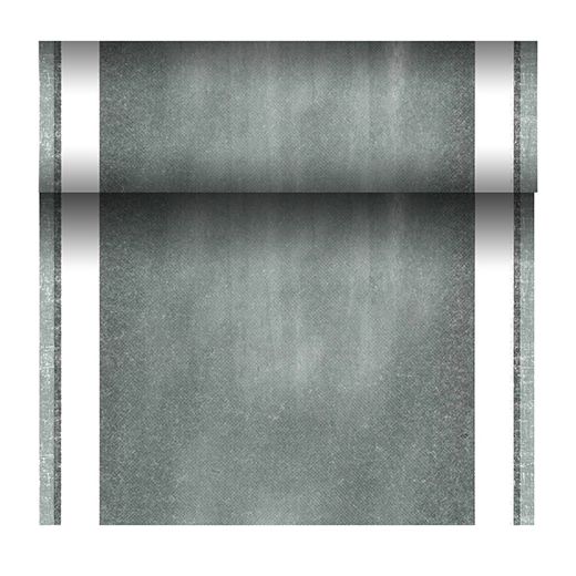Chemin de table, aspect tissu, PV-tissu "ROYAL Collection" 24 m x 40 cm "Chalk" 1
