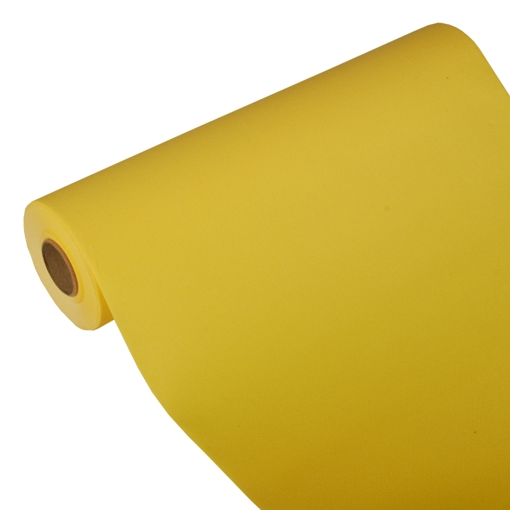 Chemin de table "ROYAL Collection" 24 m x 40 cm jaune 1