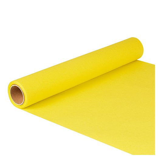 Chemin de table "ROYAL Collection" 5 m x 40 cm jaune en rouleau 1