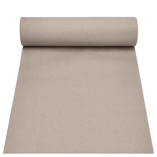 Chemin de table en tissu "ROYAL Collection" 24 m x 40 cm gris 1